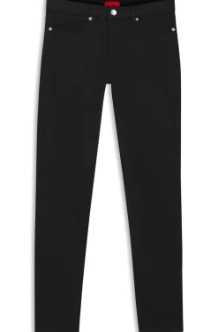 Skinny-Fit Jeans aus schwarzem Stretch-Denim
