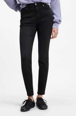 Skinny-Fit Jeans aus schwarzem Stretch-Denim
