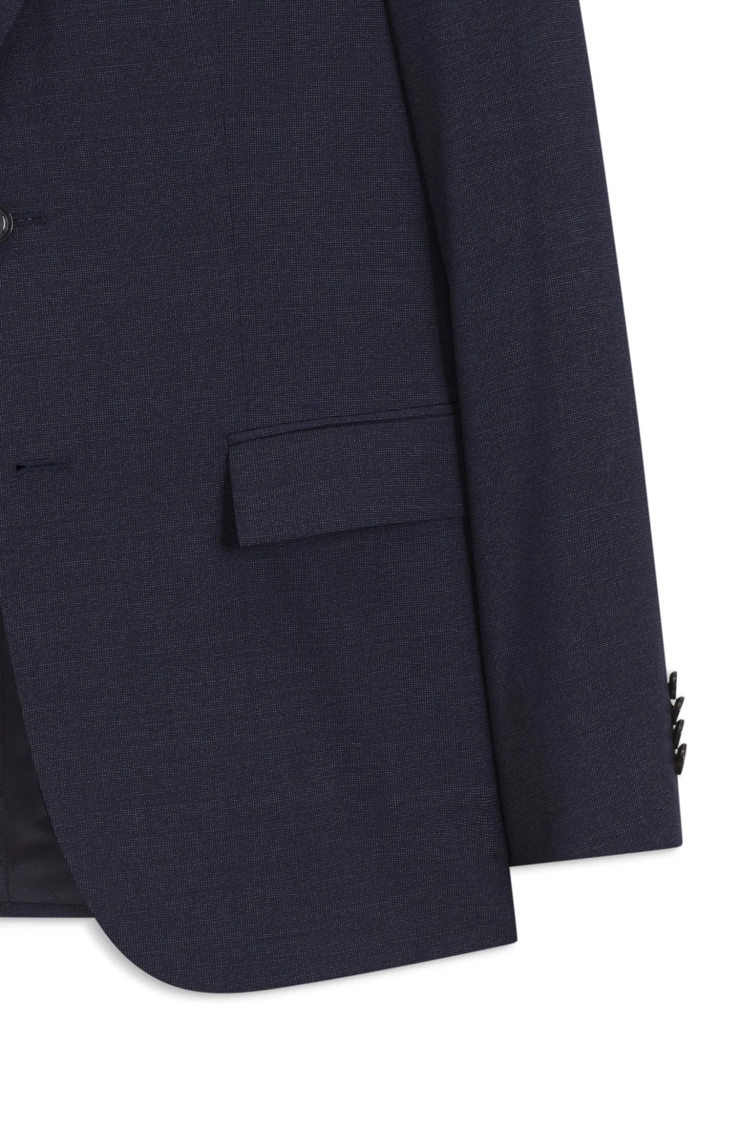 Slim-Fit Anzug aus fein gemusterter Schurwolle