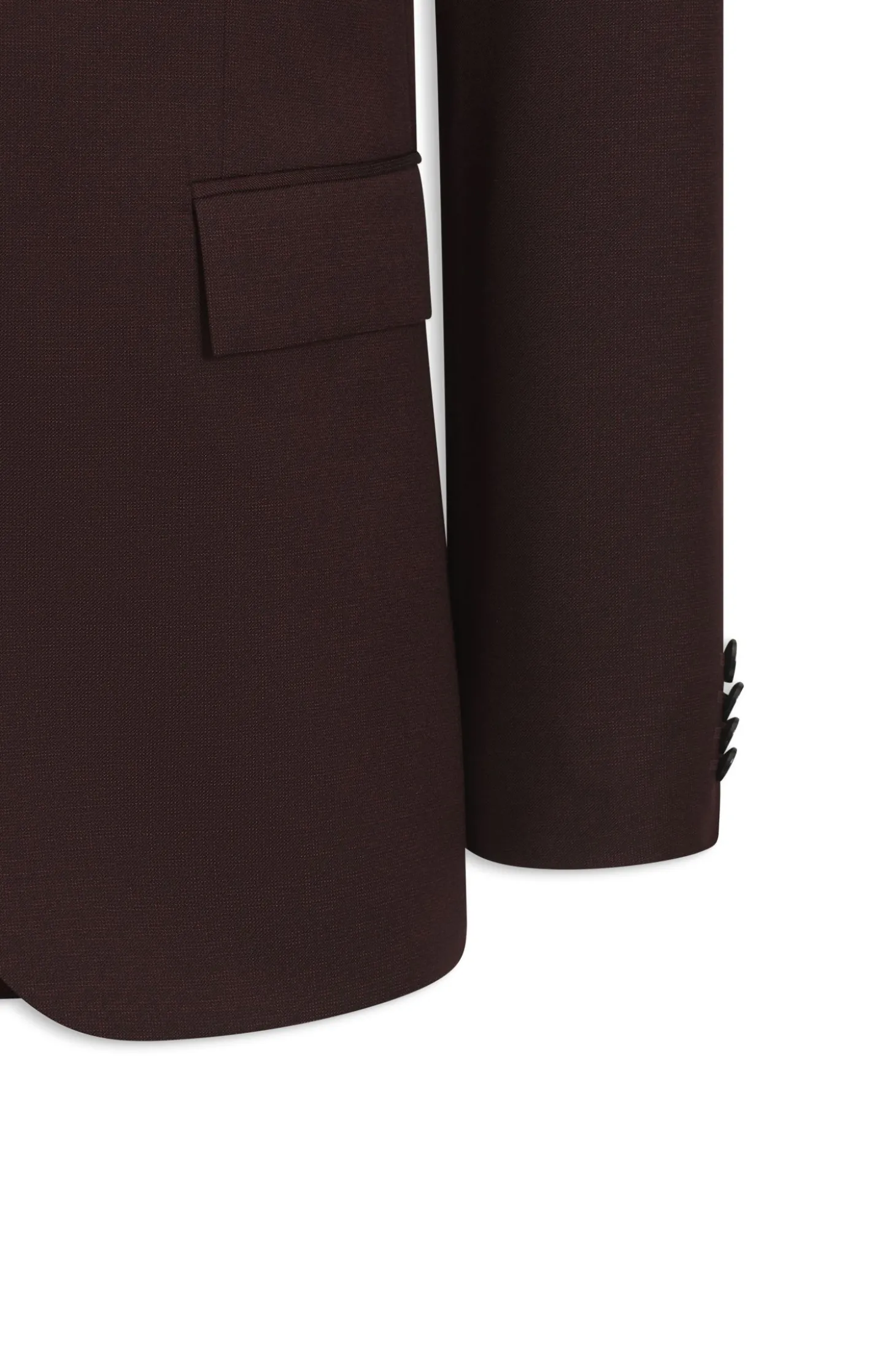 Slim-Fit Anzug aus fein gemusterter Schurwolle