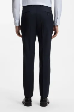 Slim-Fit-Anzug aus gestreifter italienischer Schurwolle