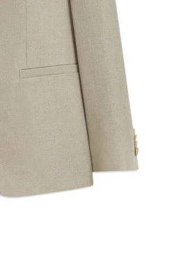 Slim-Fit Anzug aus Leinen-Twill