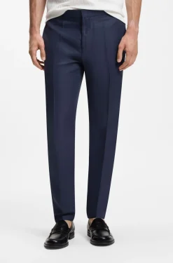 Slim-Fit Anzug aus Leinen-Twill