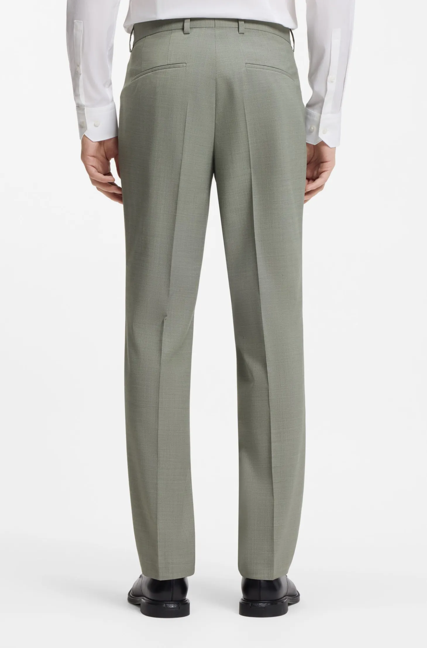 Slim-Fit Anzug aus strukturiertem Stretch-Gewebe