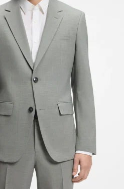 Slim-Fit Anzug aus strukturiertem Stretch-Gewebe