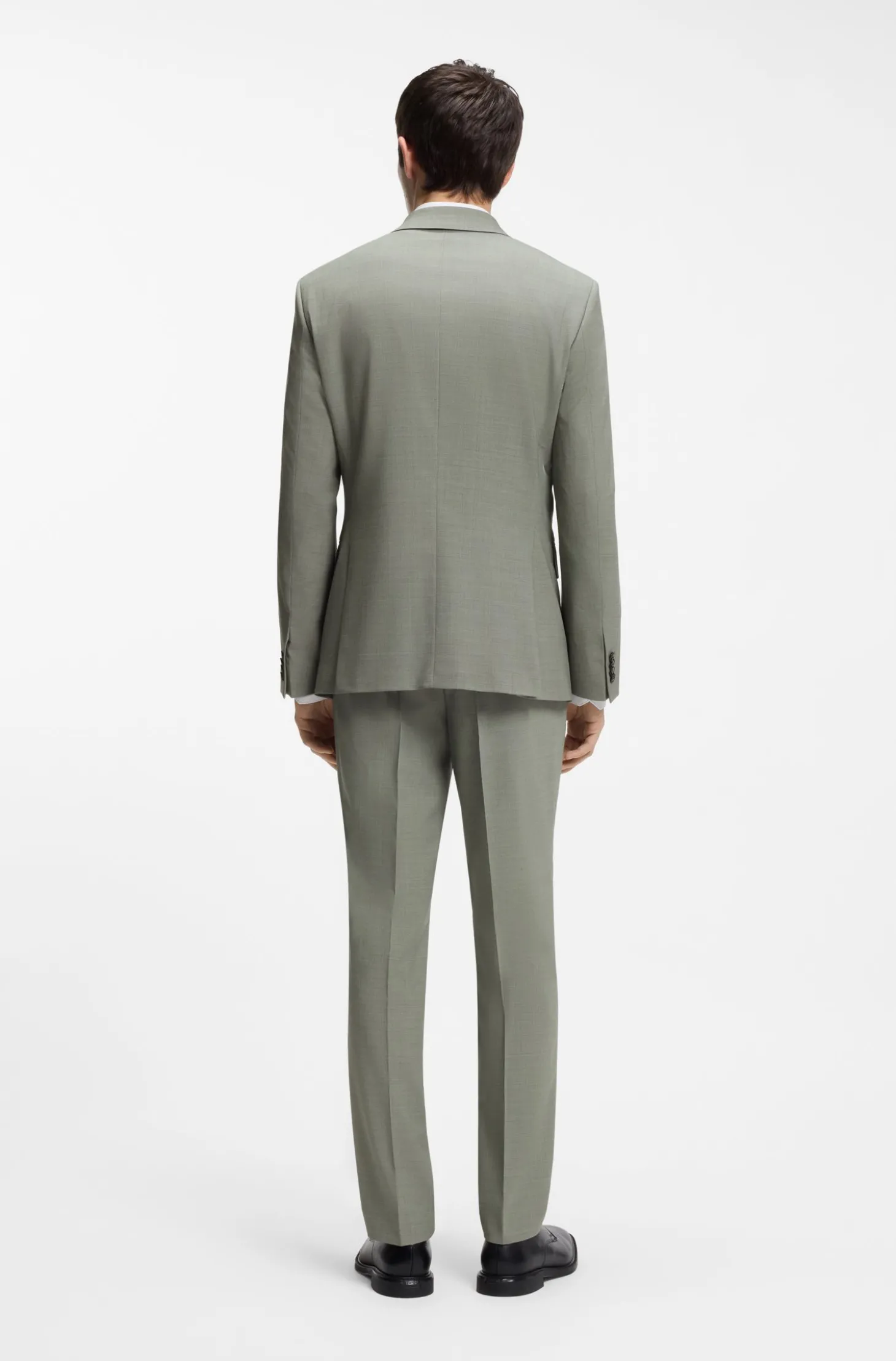 Slim-Fit Anzug aus strukturiertem Stretch-Gewebe