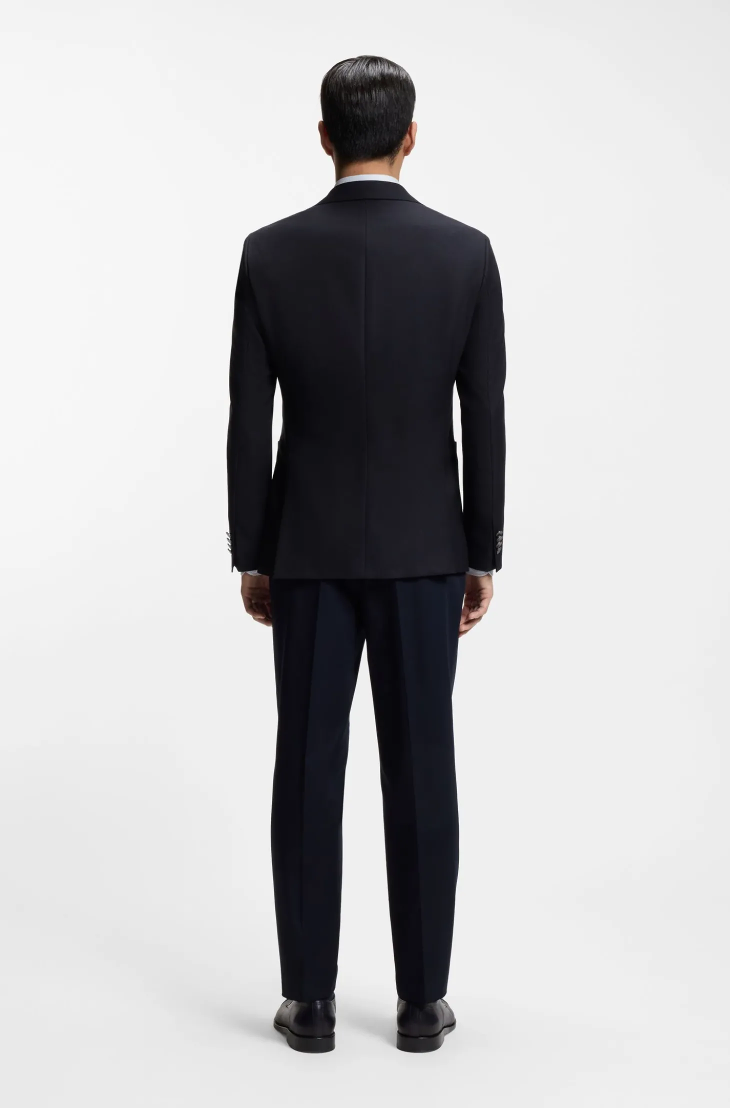 Slim-Fit Blazer aus elastischer Schurwolle
