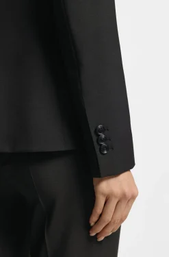 Slim-Fit Blazer aus in Italien gefertigter Schurwolle