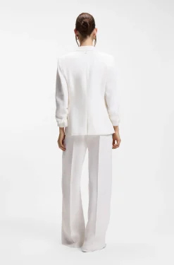 Slim-Fit Blazer aus Leinen-Mix