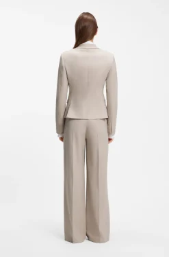 Slim-Fit Blazer aus meliertem Flanell