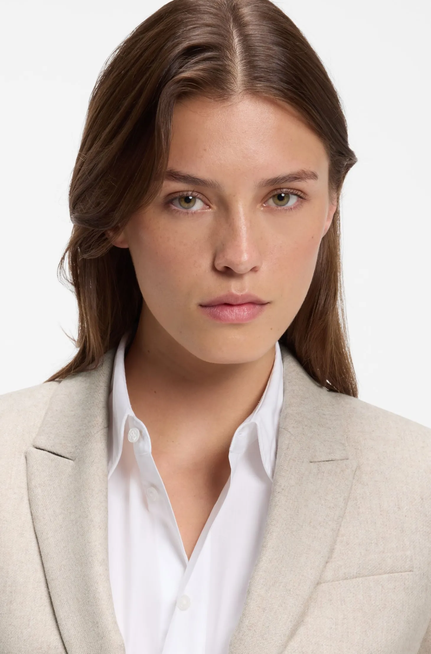 Slim-Fit Blazer aus meliertem Flanell