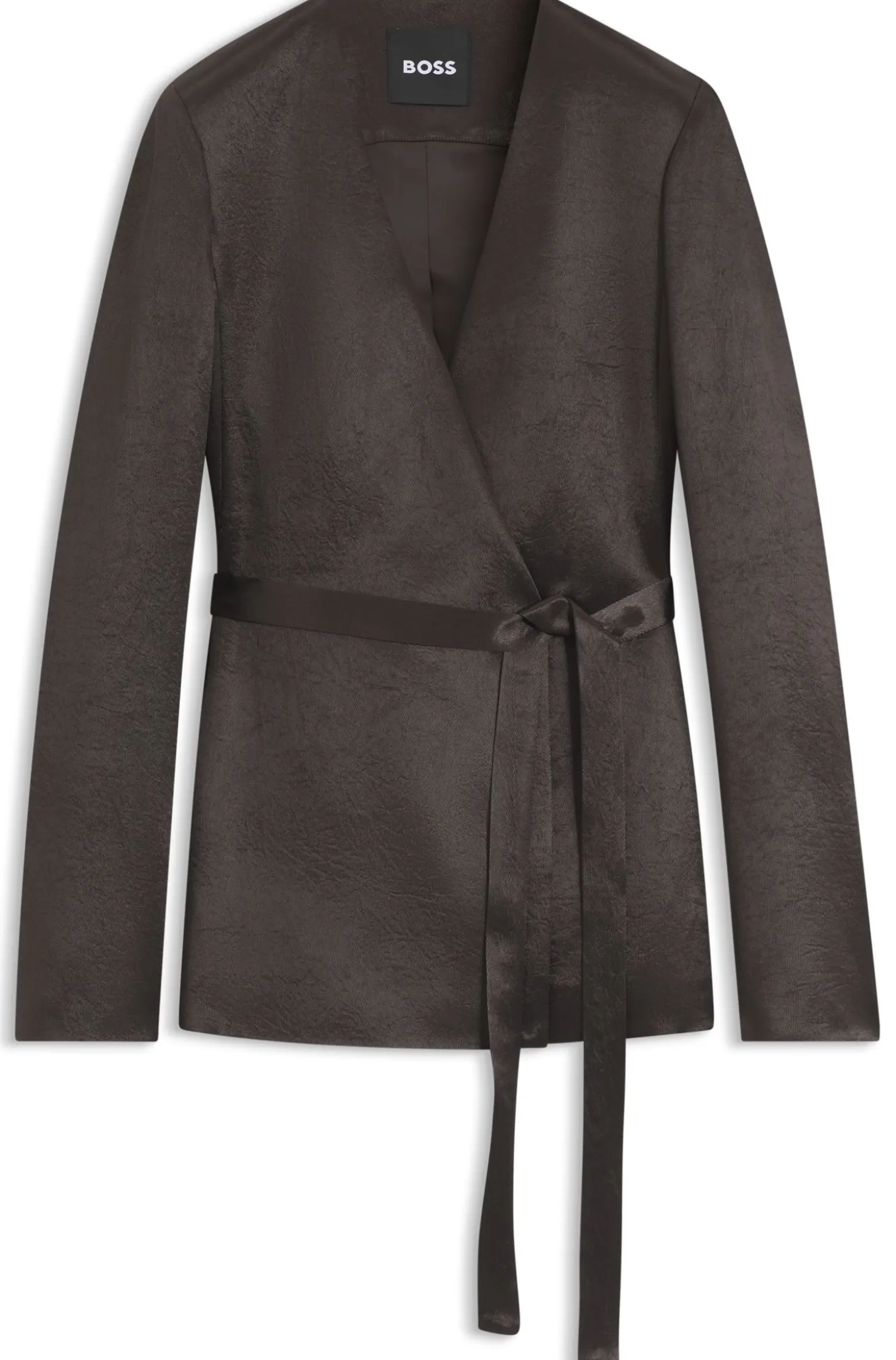 Slim-Fit Blazer aus schimmerndem Twill
