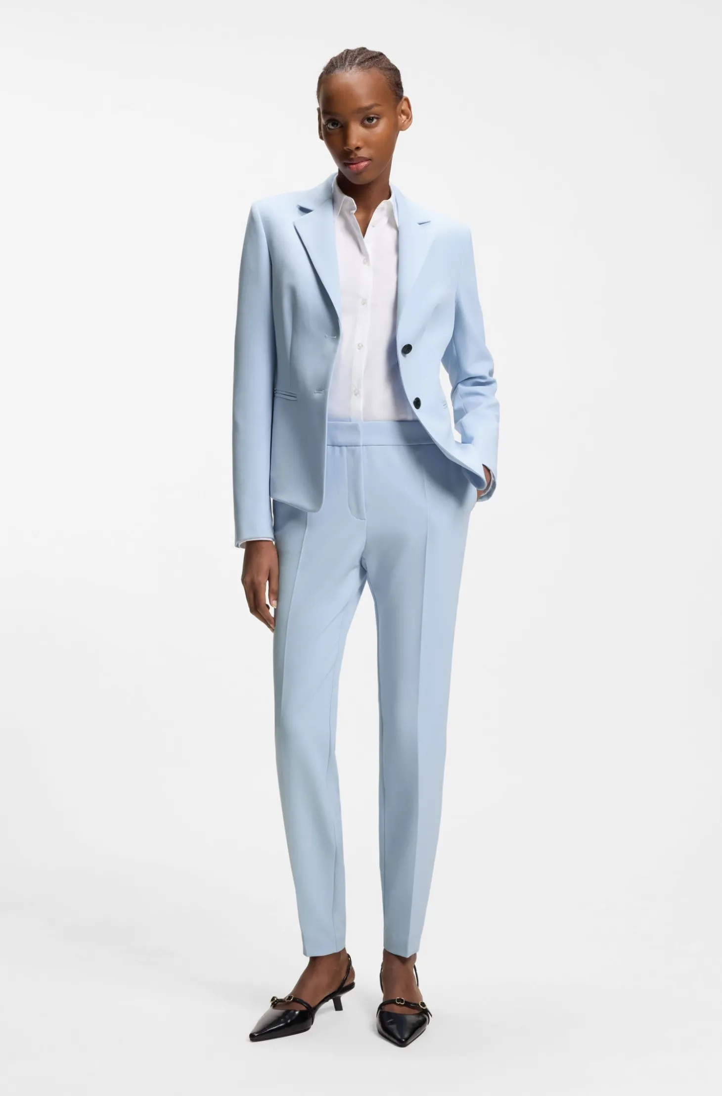 Slim-Fit Blazer aus Stretch-Gewebe
