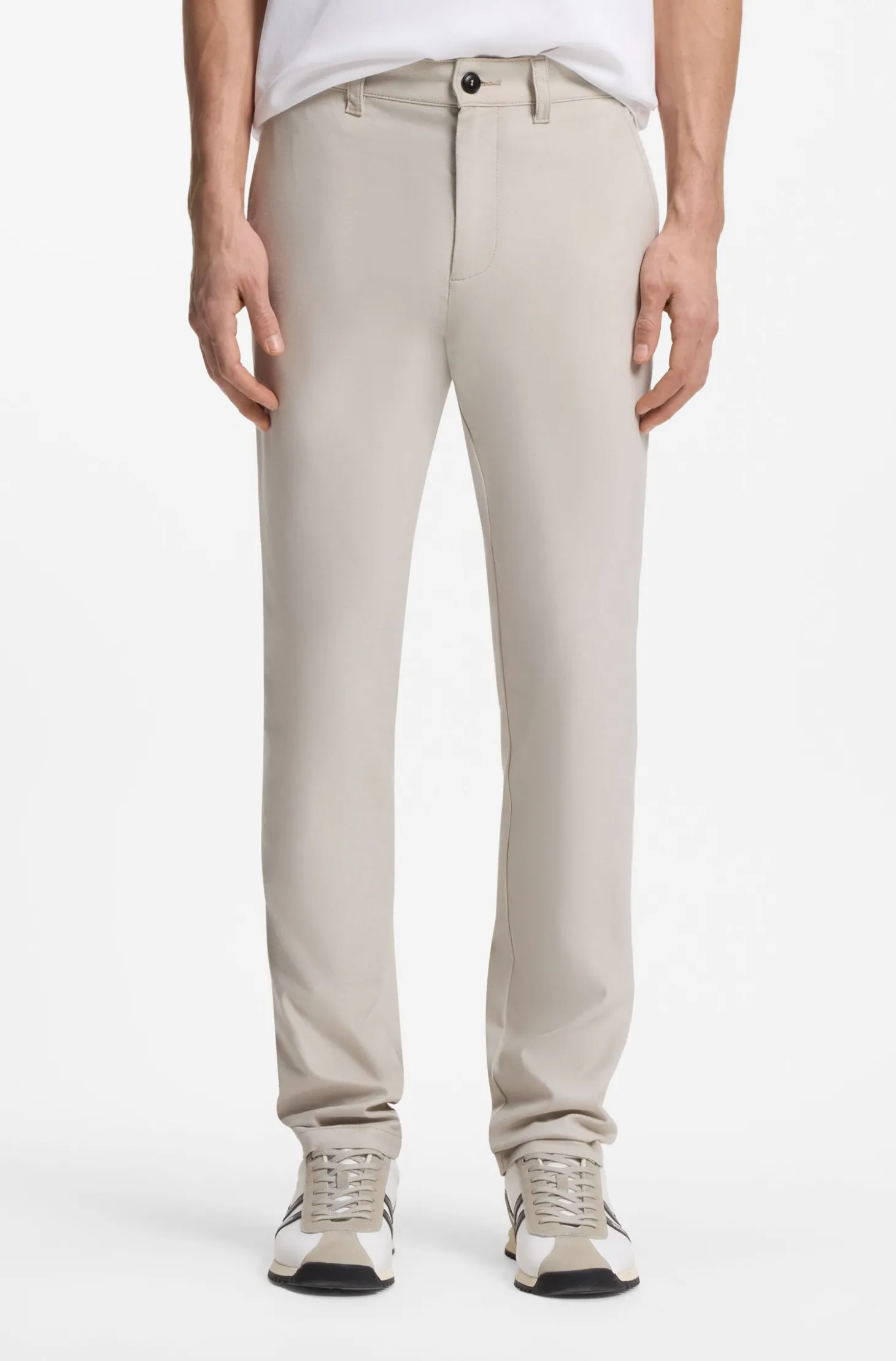 Slim-Fit Chino aus elastischem Twill