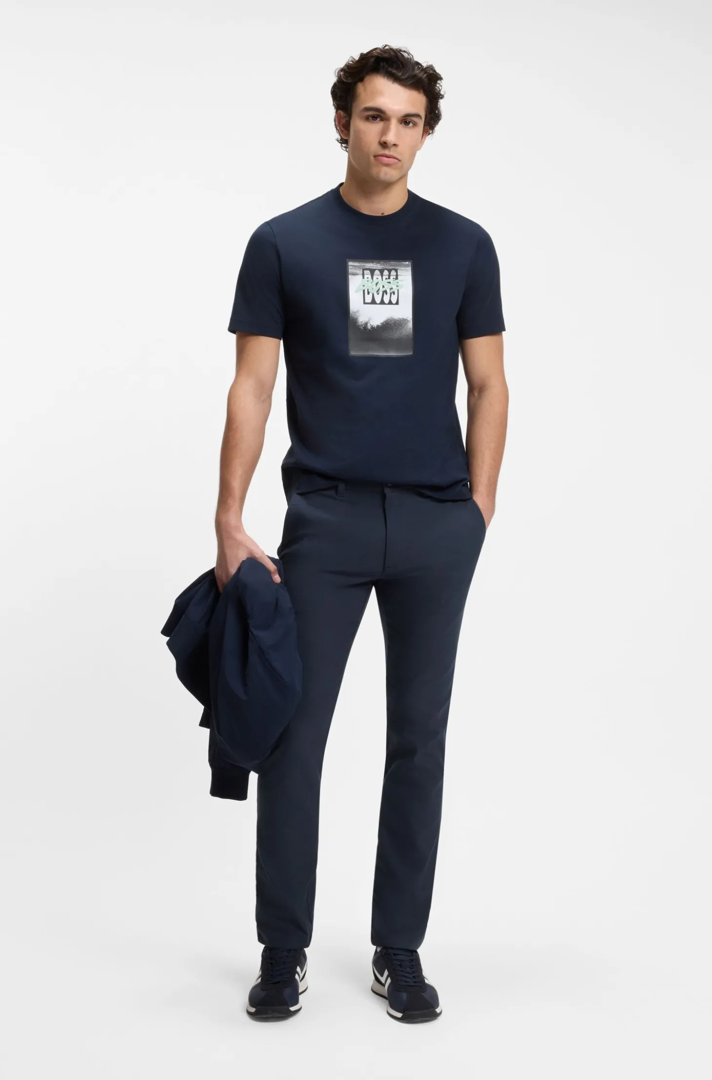 Slim-Fit Chino aus elastischem Twill