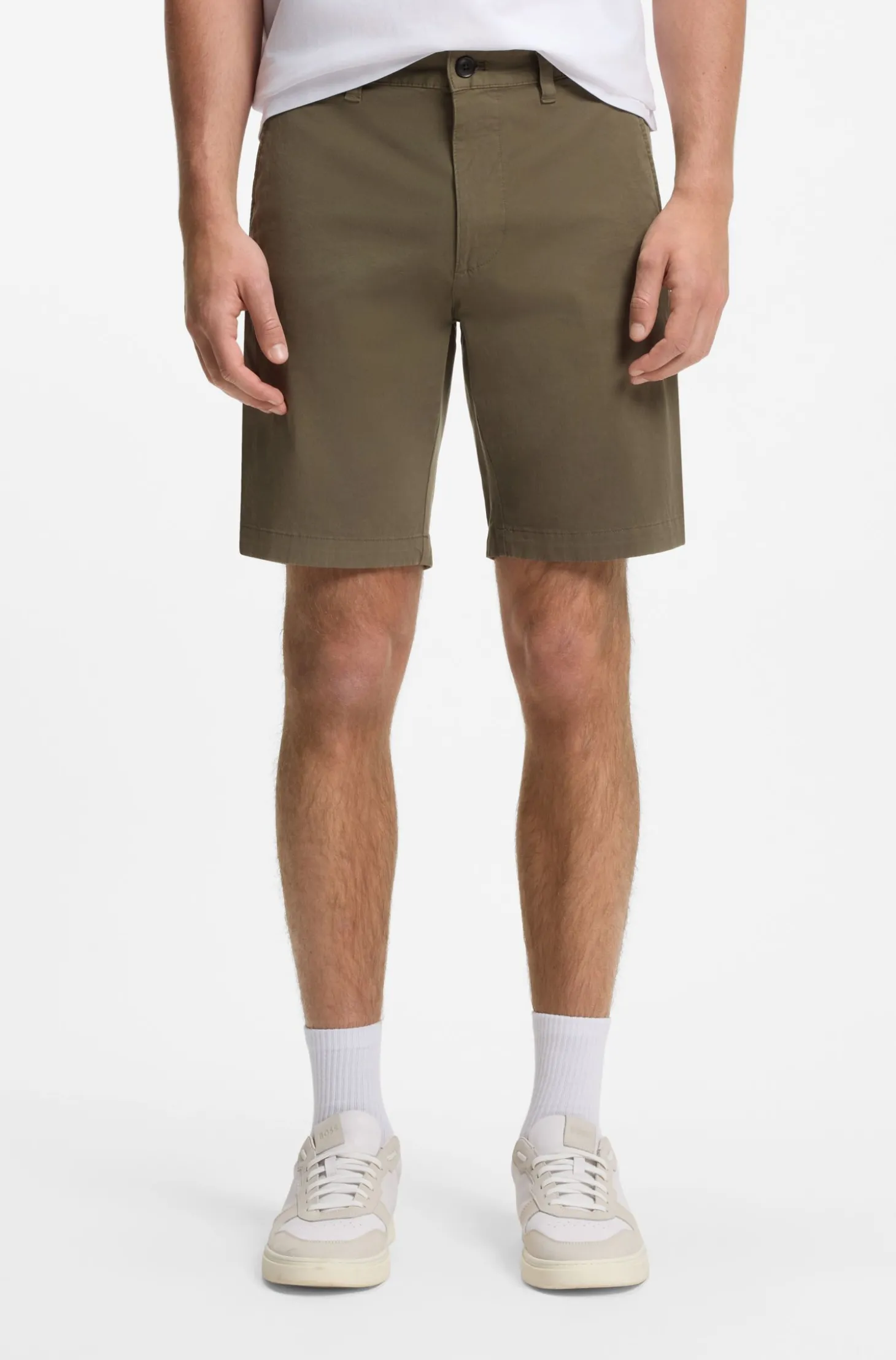 Slim-Fit Chino-Shorts aus Stretch-Baumwolle