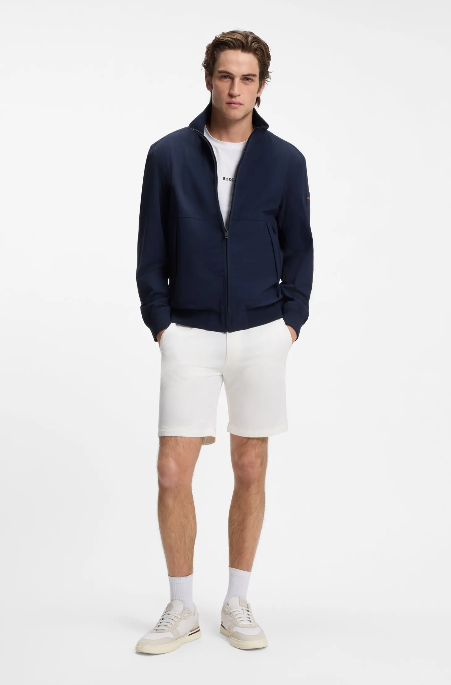 Slim-Fit Chino-Shorts aus Stretch-Baumwolle