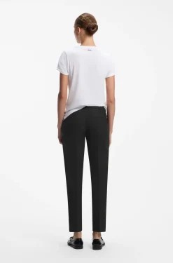 Slim-Fit Cropped-Hose aus Stretch-Gewebe