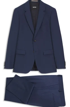 Slim-Fit Dreiteiler aus Schurwolle