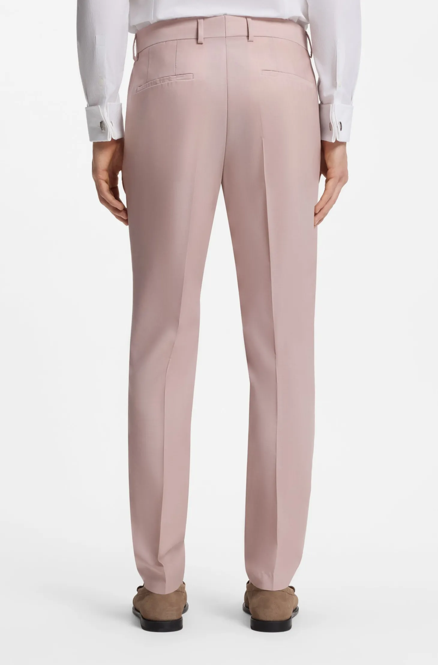 Slim-Fit Dreiteiler aus Schurwolle