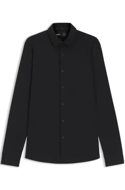 Slim-Fit Hemd aus Baumwoll-Mix mit Performance-Stretch