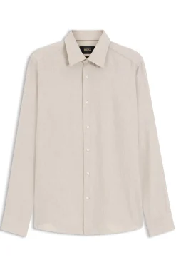 Slim-Fit Hemd aus Baumwoll-Mix-Flanell