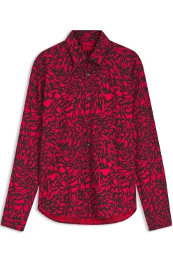 Slim-Fit Hemd aus Baumwoll-Popeline mit markantem Print