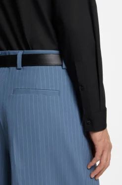 Slim-Fit Hemd aus bügelleichter Baumwoll-Popeline