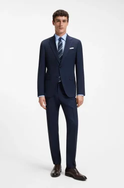 Slim-Fit Hemd aus bügelleichter Baumwoll-Popeline
