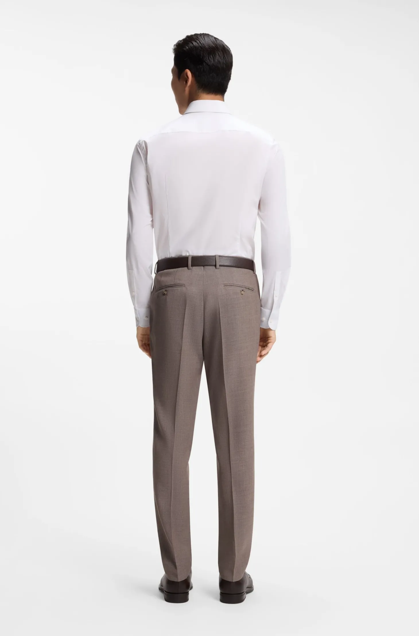 Slim-Fit Hemd aus bügelleichter Stretch-Baumwolle
