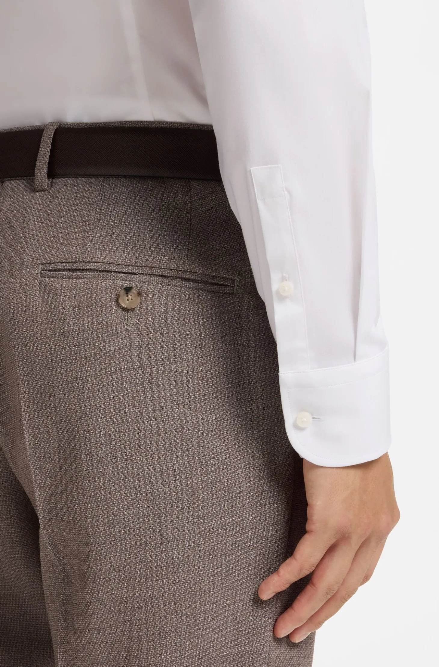 Slim-Fit Hemd aus bügelleichter Stretch-Baumwolle