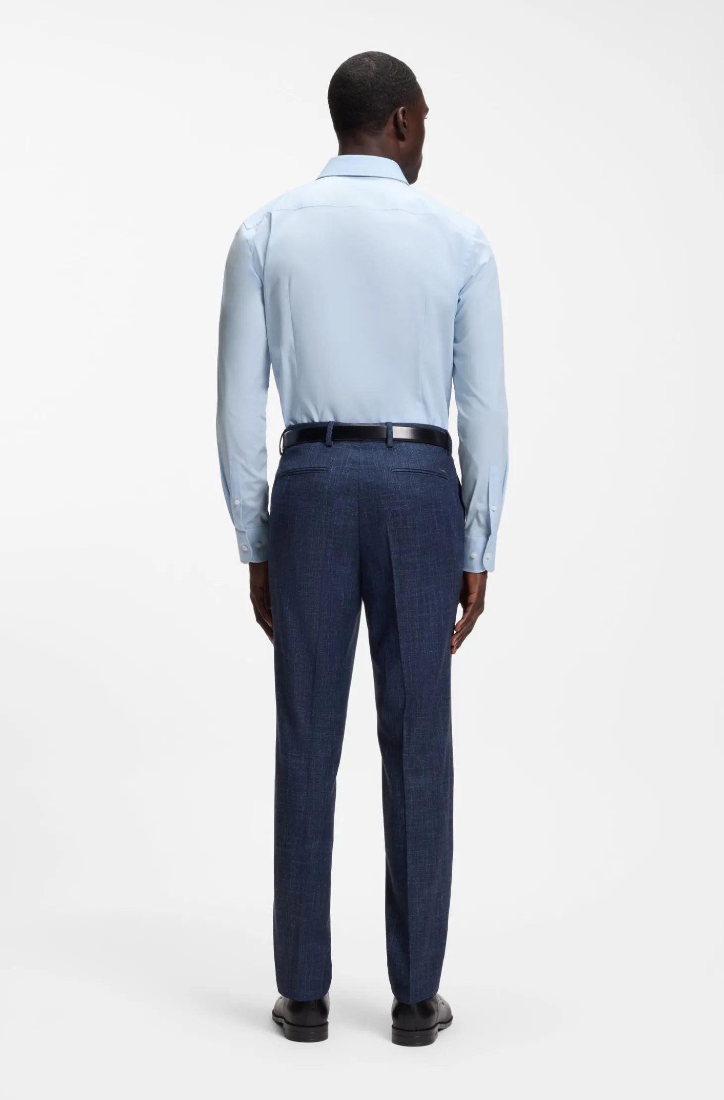 Slim-Fit Hemd aus bügelleichter Stretch-Baumwolle