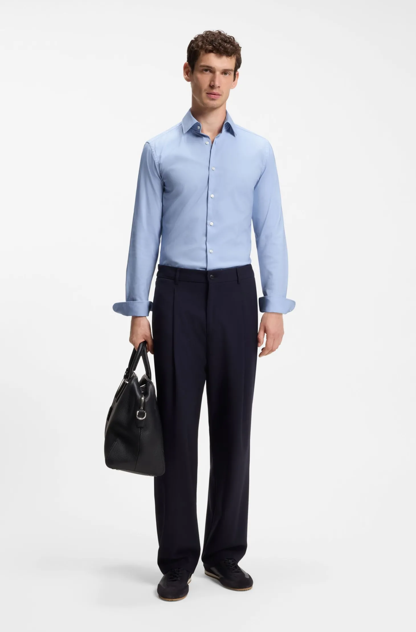 Slim-Fit Hemd aus funktionalem Stretch-Twill
