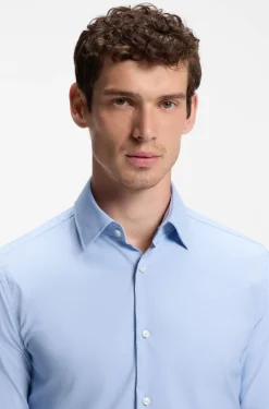 Slim-Fit Hemd aus funktionalem Stretch-Twill