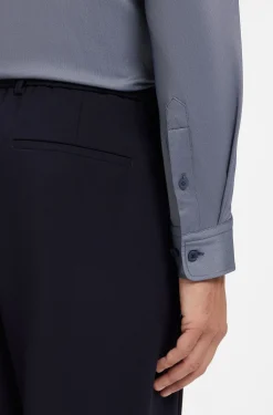 Slim-Fit Hemd aus funktionalem Stretch-Gewebe mit Struktur