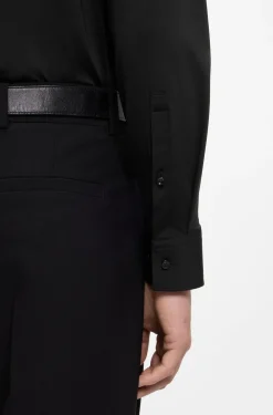 Slim-Fit Hemd aus funktionalem Stretch-Jersey