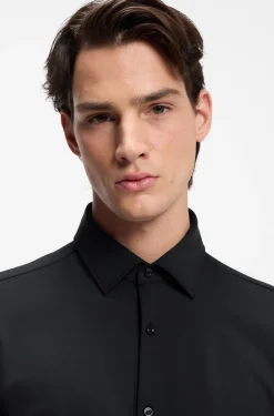 Slim-Fit Hemd aus funktionalem Stretch-Jersey