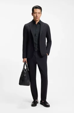 Slim-Fit Hemd aus funktionalem Stretch-Twill
