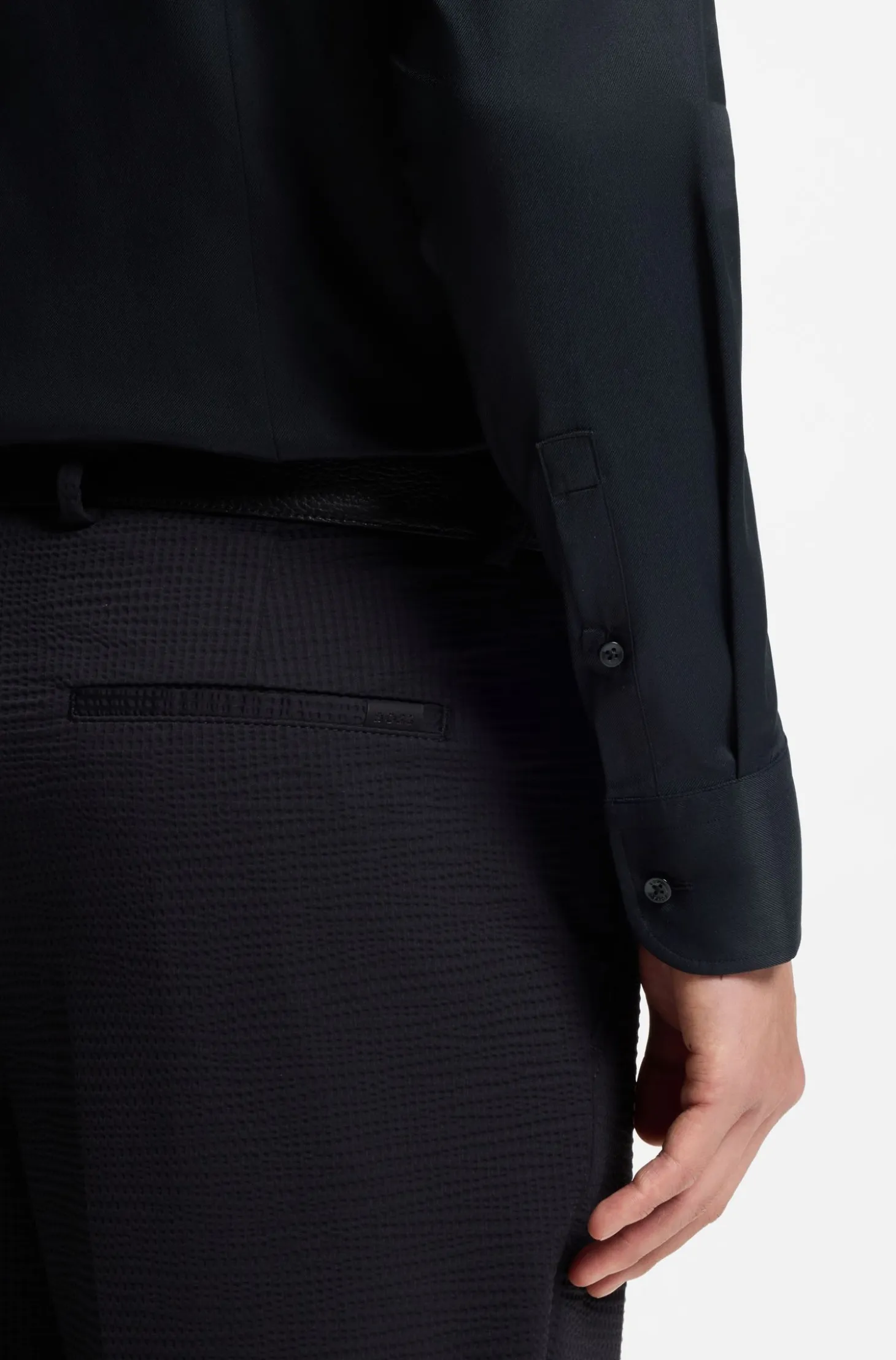 Slim-Fit Hemd aus funktionalem Stretch-Twill
