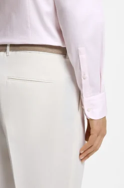 Slim-Fit Hemd aus gestreifter Stretch-Baumwolle mit bügelleichtem Finish