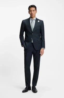 Slim-Fit Hemd aus in Italien gefertigtem Baumwoll-Chambray
