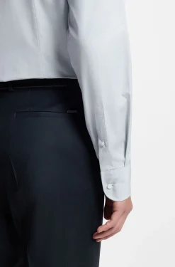 Slim-Fit Hemd aus in Italien gefertigtem Baumwoll-Chambray