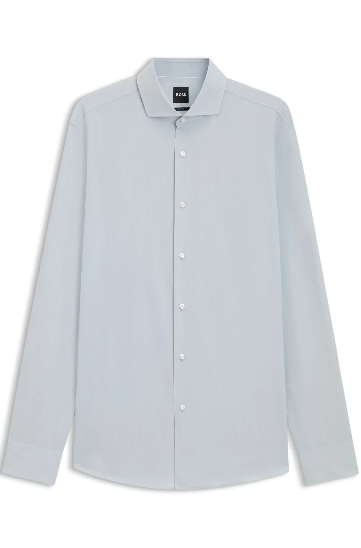 Slim-Fit Hemd aus in Italien gefertigtem Baumwoll-Chambray