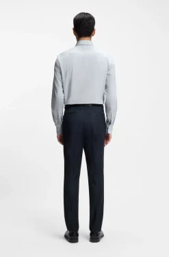 Slim-Fit Hemd aus in Italien gefertigtem Baumwoll-Chambray