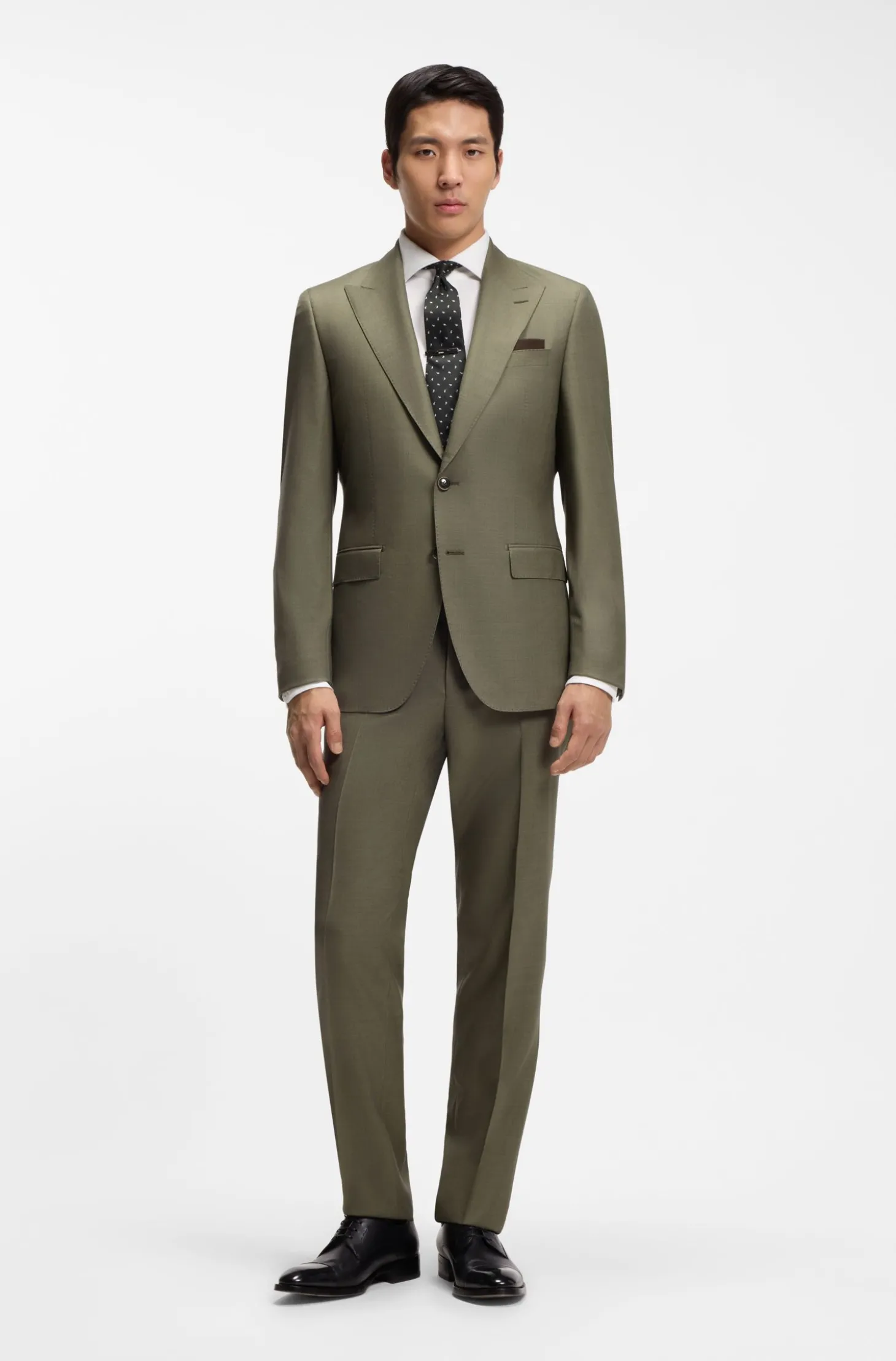 Slim-Fit Hemd aus in Italien gefertigtem Baumwoll-Mix