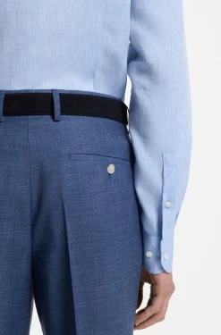 Slim-Fit Hemd aus in Italien gefertigtem Leinen