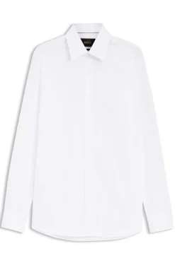 Slim-Fit Hemd aus italienischer Baumwoll-Popeline