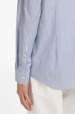 Slim-Fit Hemd aus Oxford-Baumwolle mit Knopfmanschetten