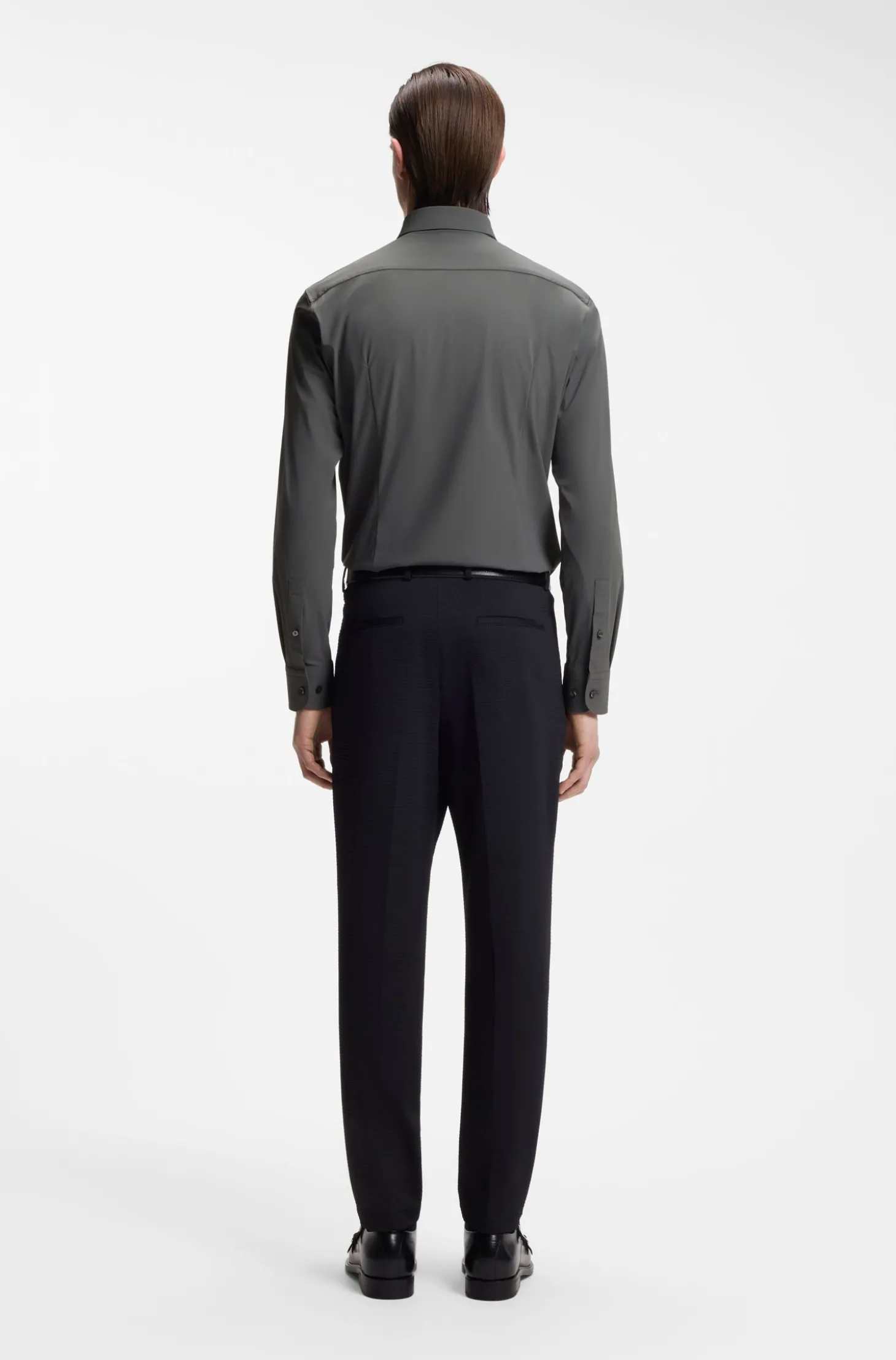 Slim-Fit Hemd aus Performance-Stretch-Jersey