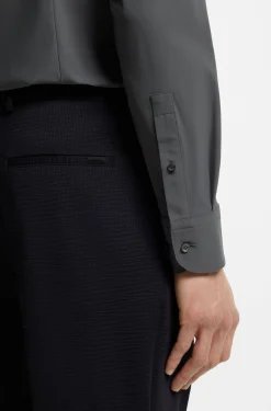Slim-Fit Hemd aus Performance-Stretch-Jersey